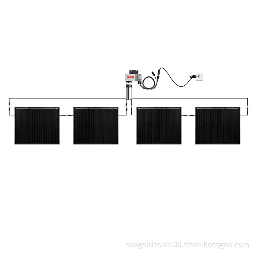 2024 New 400W Micro Inverter System with WiFi and Mobile App for Balcony Solar Panels (300W-800W)